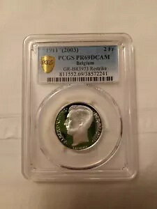 �u1911�v (2003) �x���M�[ 2 �t�����N�X GR-BR3973 ���X�g���C�N PCGS PR69DCAM