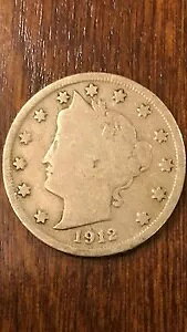 1912-S 5C ���o�e�B �j�b�P�� KEY DATE VF ��� ���A�R�C��