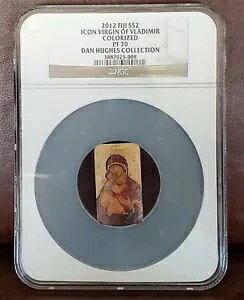 2012 NGC PF 70 FIJI 1oz �V���o�[�uICON VIRGIN OF VLADIMIR�v�_�� �q���[�Y �R���N�V����