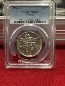 1926-S IS gC NVbN LO 50c PCGS MS63