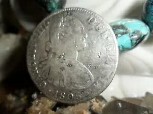 1805 Chopmarks �V���o�[ 8 ���A�� 1800 �N��̃X�y�C���A���n�h���C���R�C��