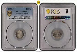 20 tFjq Vo[ 1873 D PCGS F PCGS MS66 uAg  81004