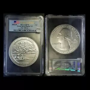 2014-P PCGS SP70 FirstStrike 25C 5 �I���X �V���o�[ �O���[�g �T���h �f���[���Y �R�����h