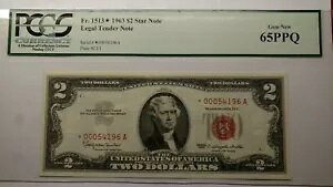 �_���l1513* 1963 $2 �X�^�[�m�[�g �č��m�[�g PCGS �W�F�� �V���� 65PPQ ���b�h�V�[���B