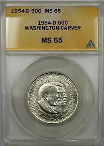 1954-D Vg J[o[ Vo[ n[t_[ RC 50C ANACS MS-65 (9A)