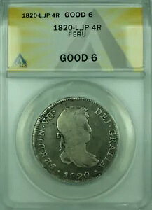 1820-L,JP 4R �y���[ ANACS G 6 4 ���A����� KM#116