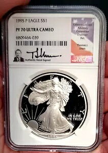 1995 p $1 Vo[ C[O NGC PF 70 Eg JI A TC by Thomas J. Uram