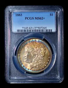 PCGS MS62+ 1883 �V���o�[ �����K�� �h���A�l�I�� �u���[ �^�[�Q�b�g���F!!!