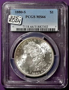 1880�N��̃��[�K���E�V���o�[�E�_���[�B PCGS�z���_�[���B MS 66.K024