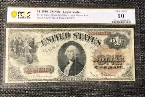 1880 $1 PCGS VG 10