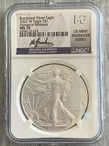 2022 W-�o�[�j�b�V���h �A�����J�� �V���o�[ �C�[�O��- NGC- MS70- Adv.�����[�X- Gaudioso- MES