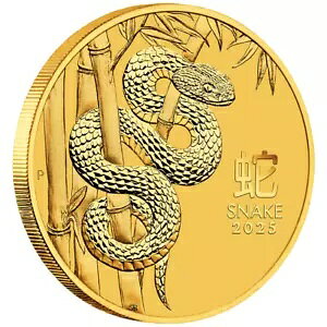 蛇年金貨 (6 番目) ルナー III 2025 - オーストラリア - 1/10 オンス BU-