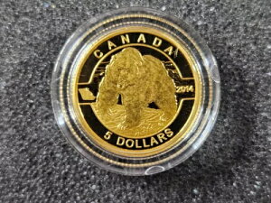 ?? 2014 �O���Y���[ �x�A 1/10 �I���X .9999 �S�[���h �R�C�� O �J�i�_ $5 �v���[�t �R�C�� COA #/4000�t��