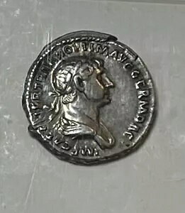 gkX A.D. 98 ` 117 AR fiEX 3.32gm 19mm Ñネ[} ~g XgbN A.D. 114 ` 117