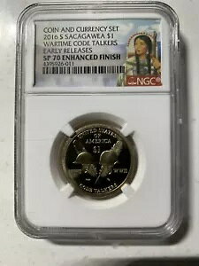 2016 S/S $1 SACAGAWEA �R�[�h �g�[�J�[ NGC SP70 �����d�グ ���������[�X �h��