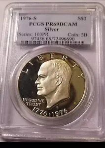 1976-S �~���g�Z�b�g!! 9 ���b�g!PCGS �F�� 9 COIN PR �V���o�[ �R�C���ƃN���b�h