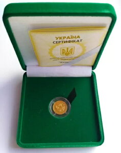 CAPRICORN ENCi 2 UAH 2007  Au 999,9 RC 1/25 IX ]fBAbN KM# 448