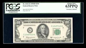 DBR 1950-D $100 FRN �V�J�S�_��2161-G PCGS 63 PPQ �V���A�� G12497029A