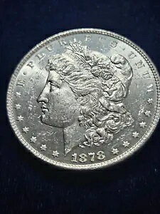 ?? 1878-P $1 �����K�� �V���o�[ �_���[ UNC �����ʃR�C�� 8TF 8-�e�[��-�t�F�U�[