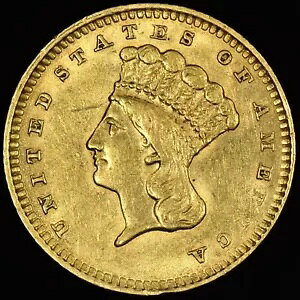 1858 P $1 �S�[���h �_���[ ? XF �ɍ� ? �^�C�v 3 T3 �R�C�� EF ����?�M���ł���?