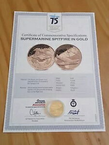 2015 �X�[�p�[�}���� �X�s�b�g�t�@�C�A �S�[���h �v���[�t �R�C�� 6.4g �S�[���h 9ct COA �t��