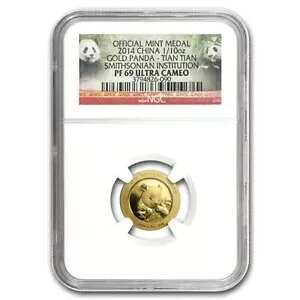 2014 ���� 1/10 �S�[���h �p���_ �e�B�A�� �e�B�A�� NGC PF69 �E���g�� �J���I �R�C�� �X�~�\�j�A��
