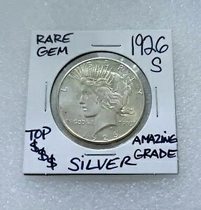 1926 S Peace Silver Dollar CHOICE GEM �E���g�����A S �~���g �n�C�O���[�h���