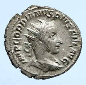 GORDIAN III �{���̌Ñ� 244AD ���[�} OLD �V���o�[ ���[�} �R�C�� FELICITAS i96514