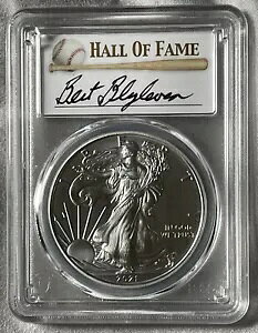 2021 $1 PCGS MS70Silver Eagle - Type 1 s Bert Blyleven  ?