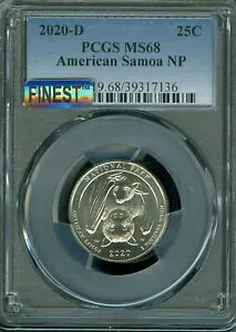 2020 D AMERICAN SAMOA PCGS MS68 PQ MAC ōO[h & X|bgXB