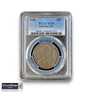 1826 �L���b�v�h �o�X�g �n�[�t�_���[ O-119 (*PCGS �ɂ�� VF35 �F��*) - �f���炵���A�C�A�s�[��