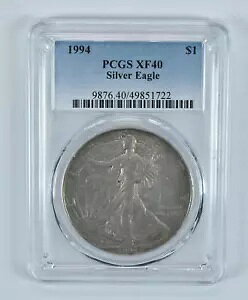 1994 �A�����J�� �V���o�[ �C�[�O�� XF40 PCGS ���[�{�[�� *9223