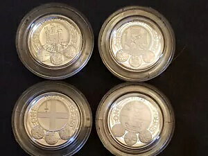 4 �̃V���o�[ �v���[�t �V�e�B���ׂ� 1 �|���h ?1 �R�C��: �x���t�@�X�g�A�G�f�B���o���A�J�[�f�B�t�A�����h��