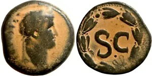 ??OTHO-27mm/13.55-ANTIOCH-SC-WREATH-RPC I 4320-69 AD-RULED 3 MONTHS-F-T_G_COINS!