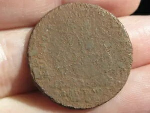 1787 フジオ セント - 硬い、金属探知機/難破船が見つかりましたか? - 珍しい植民地時代のコイン