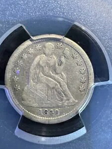 1840 10c �J�[�e�� PCGS �{���ׂ̍����f�B�e�[��