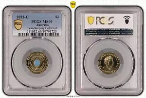 �I�[�X�g�����A 2022 C MintMark Peacekeeper $2 �R�C�� PCGS Eq �g�b�v �|�b�v MS69 #1725