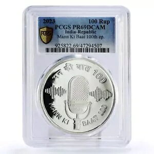 �C���h 100 ���s�[ �� 100 ��}�� �L �o�[�g �v���O���� �G�s�\�[�h PR69 PCGS ��� 2023