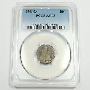 1843 O PCGS AG3 - Vo[ V[g _C - čRC #49442A