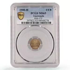 �O�A�e�}�� 1/4 �{�� ���K�ݕ� Radiant Sun KM-175 MS65 PCGS CuNi �R�C�� 1900