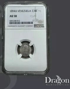 1894A �x�l�Y�G�� 1/4 �{���o�� - 25 �Z���e�B���X NGC AU58 �V���� �{���o�� ���