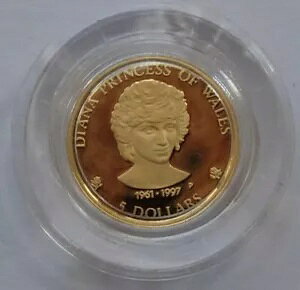 �_�C�A�i�� 24ct �S�[���h �v���[�t �R�C�� 1997 �N�b�N���� ���ϔ�����