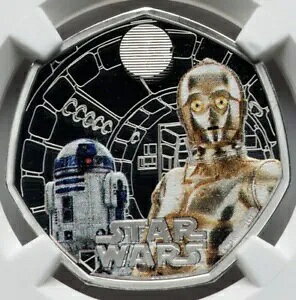 NGC PF70 2023 CMX 50p X^[EH[Y R2-D2 & C-3PO v[tt@CVo[RC