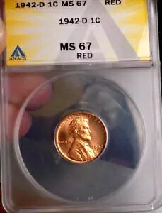 �����J�[�� �E�B�[�g �Z���g 1942 D ANACS MS 67+++ ���b�h �����X�^�[ �n�C�O���[�h Wow �R�C��