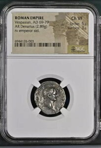 [}鍑 - EFXpVAkX - AD 69-79 - fiEX - NGC Ch VF - RIC: 546