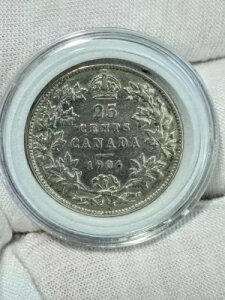 1906 ���[�W �N���E�� �J�i�f�B�A�� 0.25 �R�C�� ���̏�� 0.925 �V���o�[