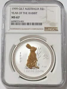 1999 Vo[ I[XgA 1 IX  1 ÑETM̌RC NGC MS 67 {bNX COA