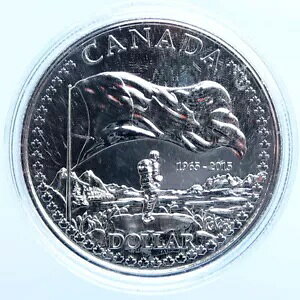 2015 カナダ クイーン エリザベス 2 世 カナダ国旗 メープル PFL BU シルバー $1 コイン i114982