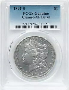 1892 S ���[�K�� �V���o�[ �_���[ $1 PCGS XF �ڍ� (150)