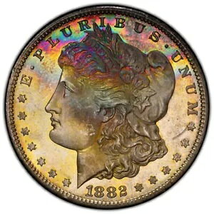 1882-S [K $ PCGS MS 65-{̔BؗȔ̐FƎR